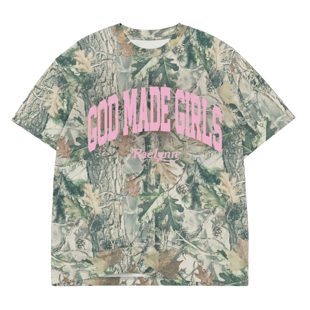 God Made Girls Camo Tee